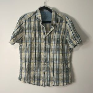 Kuhl Womens Short Sleeve Button Down Linen Cotton